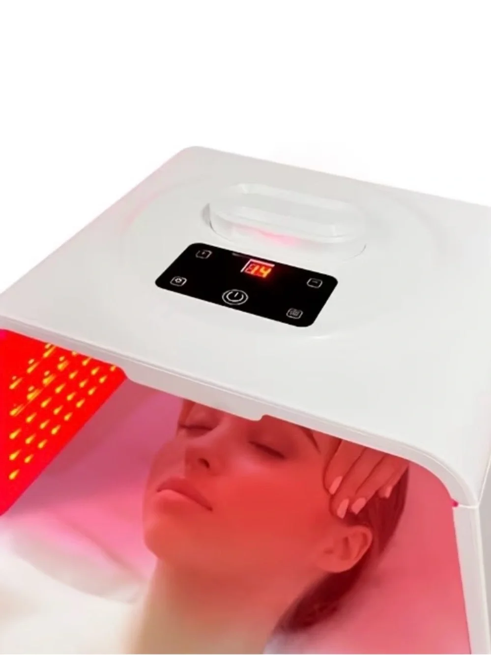 LED Red Light Therapy Facial Device - White